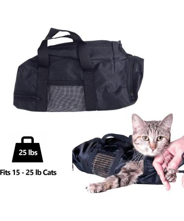 Buy Soonhua Cat Grooming Bag | Adjustable Bathing & Swimming Solution | Anti-Scratch Breathable Fur Care Pocket - Buy Online on GoSupps.com