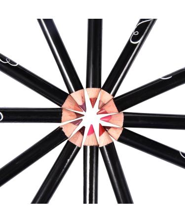 Lip Gloss Make Up Liner Pencil Natural Lip Makeup 12 Different Colors Waterproof and Long Lasting Lip Liner Pencil Set Pearl Eyeliner Kit Metalic Eyeliner Liquid Eyeliner Set for Girls Woman - Buy Online on GoSupps.com