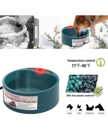 NAMSAN Outdoor Heated Pet Bowl - Ideal for Cats, Chickens, and Squirrels - Keep Your Pets Hydrated in Sub-Freezing Temperatures - Buy Online on GoSupps.com