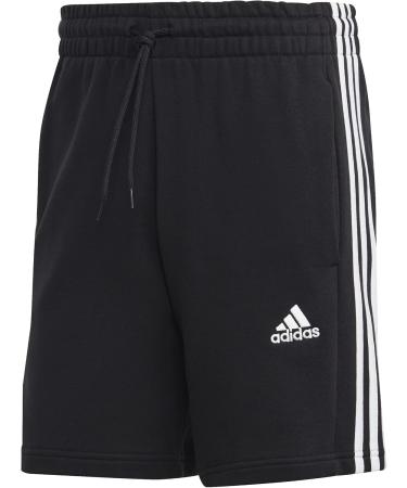 Buy adidas Men's Essentials French Terry 3-Stripes Shorts L Black - International Shipping Available - Buy Online on GoSupps.com
