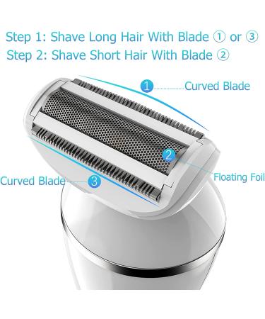 MHSY Electric Razor for Women - 3-in-1 Wet Dry Bikini Trimmer for Painless Hair Removal - USB Rechargeable Lady Shaver for Legs, Underarms, Bikini Line - Buy Online on GoSupps.com