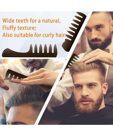 Professional Hair Styling Comb and Brush Set for Men - Ideal for Quiff, Pompadour, Dry & Wet Styling - All Hair Types & Styles - Buy Online on GoSupps.com
