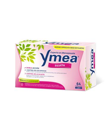 YMEA Silueta- Tratamiento de la Menopausia - Doble Acci n - Control de Sofocos Y Control de la Silueta - Apto Para Uso Prolongado - Sin Estrogenos soy o consistentes- 64 C psulas - Tratamiento 1 Mes