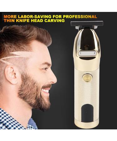 Digital Display Hair Trimmer USB Rechargeable Men Hair Trimmer Gold Electric Hair Trimmer for Home and Barber Shop - Buy Online on GoSupps.com