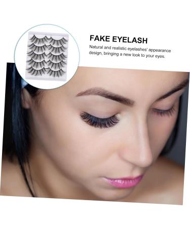 LALAFINA 1 Box Fake Eyelashes Individual False Lashes Makeup False Lash Fluffy Fake Lashes Segmented False Eyelash Natural Fake Eyelash Black Out Stickers Diy Fake Eyelash Fiber 5d Set Soft - Buy Online on GoSupps.com