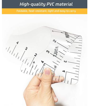 6Pcs T-Shirt Alignment Tool - Center Designs for Adult, Youth, Toddler, Infant - Transparent - Buy Online on GoSupps.com