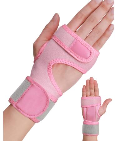 SUEH DESIGN Carpal Tunnel Wrist Brace Night Support  Adjustable Wrist Wrap for Tendonitis Arthritis and Workout Pains Relief  Wrist Splint for Right Hand  Pink Right Hand Pink