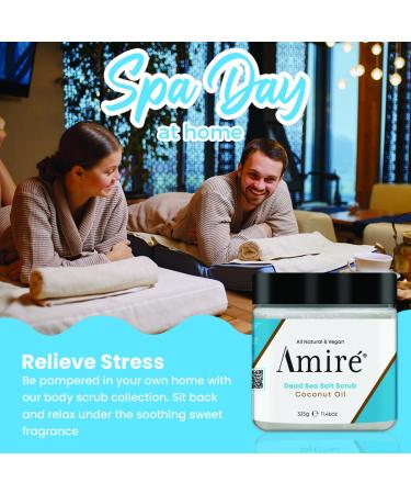 Coconut Milk Scrub - 100% Pure Dead Sea Salt Exfoliating Scrub for Body & Face | Moisturizing and Healing Formula with Vitamin E - Ideal for Cellulite, Stretch Marks, and Acne Treatment - Buy Online on GoSupps.com