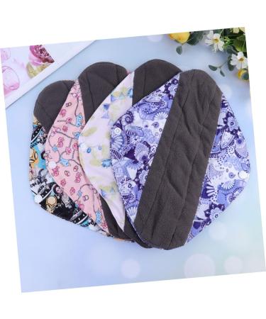 Reusable Bamboo Charcoal Menstrual Pads 4pcs Set | Washable Cloth Feminine Napkins & Panties - Buy Online on GoSupps.com