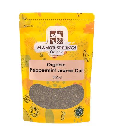 Organic Peppermint Leaves Cut 50g by Manor Springs Organic