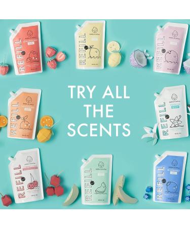 Dabble & Dollop Blueberry Body Wash Refill - All Natural Fragrances Dermatologist Tested Tear-Free Non-Irritating Hypoallergenic pH Balanced Leaping Bunny Certified (24oz) - Buy Online on GoSupps.com