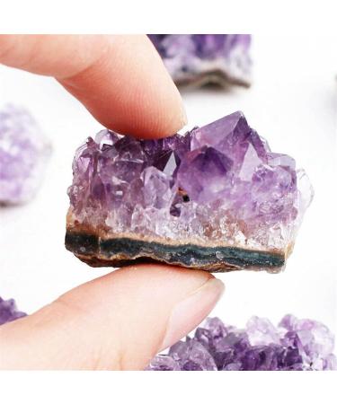 1/5/10PC 20-30g Natural Purple Brazilian Amethyst Quartz Crystal Cluster Stones Druzy Geode Specimen Ornament Home Decor Crafts (Color : 10Pcs) Natural Luster - Buy Online on GoSupps.com