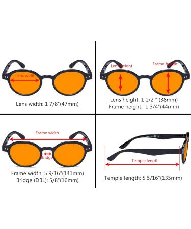 Buy Eyekepper 6 Pairs Blue Light Blocking Oval Readers - Orange Tinted +0.00 | International Shipping Available - Buy Online on GoSupps.com