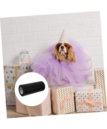 STOBOK 4 Rolls White Skirt Womens Skirts Baby Belt Diy Mesh Ribbon Mesh Belt Wedding Bride Decorative Mesh Black 0.01X15X2285CM - Buy Online on GoSupps.com