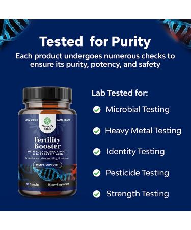 Prenatal Multivitamin Male Fertility Supplement - Enhanced Men's Fertility Support with L-Arginine, D-Aspartic Acid, Maca Root - Boosts Motility, Volume, and Potency - Buy Online on GoSupps.com