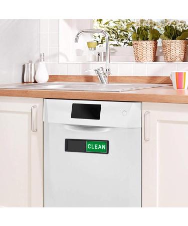 Elinrat Cleaning Dishes Dirt Sign Magnet Magnetic Dishwasher Display for Crockery and Laundry Scratch-Resistant Sign "Clean Or Dirty" for Home and Restaurant White - Buy Online on GoSupps.com