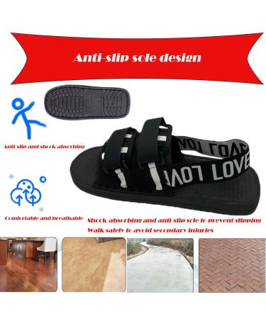 Buy Medical Open-Toe Plaster Shoe - Adjustable Walking Boots for Recovery | Fits Left & Right Feet - Large Size - Buy Online on GoSupps.com