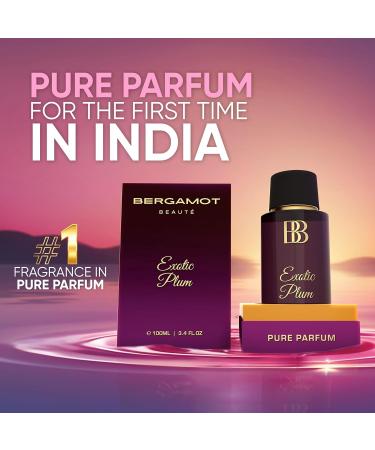 Bergamot_Beaute EXOTIC PLUM Pure Parfum | Plum Honey & Vanilla | 12+ Hrs Long Lasting Perfume for Women | Higher Concentration than EDP 100ML - Buy Online on GoSupps.com