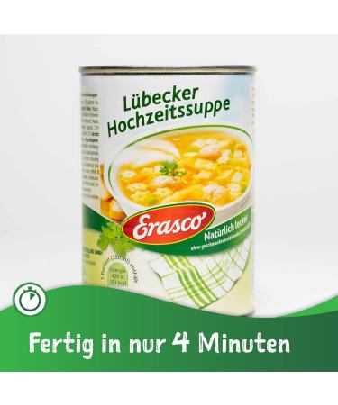 Erasco L beck Wedding Soup 390 ml - Authentic German Flavor | International Shipping Available - Buy Online on GoSupps.com