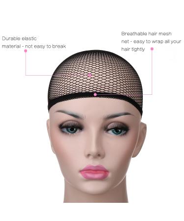 6PCS Mesh Black Wig Caps - Natural Nylon Wig Cap Net by Akstore - Buy Online on GoSupps.com