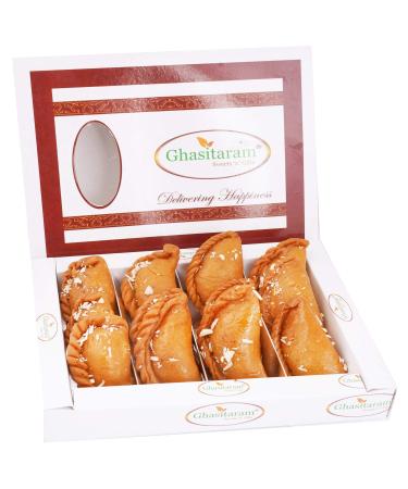Ghasitaram Gifts Holi Sweets Healthy Wheat Gujiya Box (400 g)