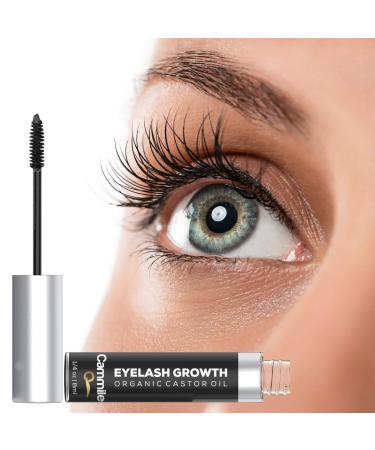 Organic Castor Oil for Eyelash Growth & Fuller Eyebrows - Natural Eyelash Serum for Regrowth - Buy Online on GoSupps.com