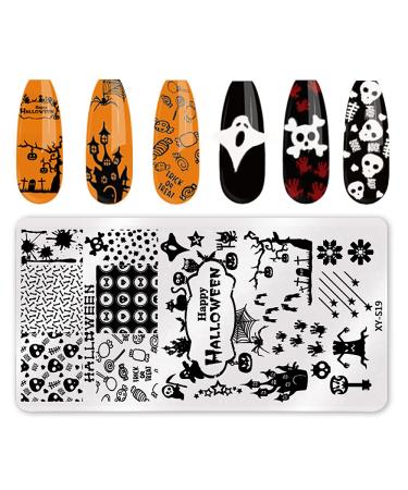 8 Pcs Nail Stamper Kit with Templates - Lace, Animal, Flower, Constellation Designs - Buy Online on GoSupps.com