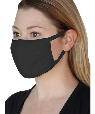 Fruit of the Loom Reusable Cotton Face Masks - Black & White 50 Pack | Eco-Friendly Protection - Buy Online on GoSupps.com