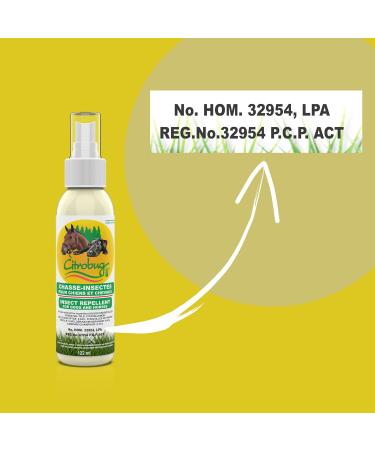 Citrobug Essential Oils Based Insect Repellent for Dogs and Horses - No Deet 122 ml - Buy Online on GoSupps.com