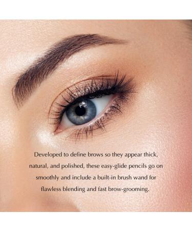 Epilynx Perfect Eyebrow Definer Pencil and Brush - Gluten-Free, Allergen-Free, Vegan Coffee Brown for Sensitive Skin - Buy Online on GoSupps.com