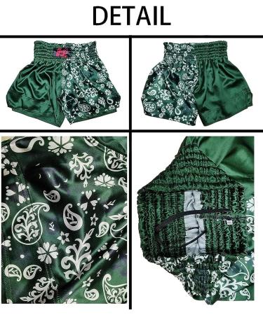 Men's Muay Thai Boxing Shorts Sea Wave Dragon Design | MMA Training Trunks - Buy Online on GoSupps.com