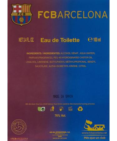 FC Barcelona Messi for Men Eau de Toilette Spray 3.4 Ounce - Buy Online on GoSupps.com