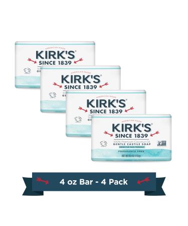 Kirk's Castille originale Coco Savon sans parfum Paquet 18 Fragance Free 1 Fragance Free 125 GRAMMES