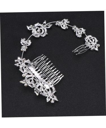 FRCOLOR Bridal Wedding Hair Comb Comb Floral rhinestone pin bride Rhinestone Headband Hair Comb - Buy Online on GoSupps.com