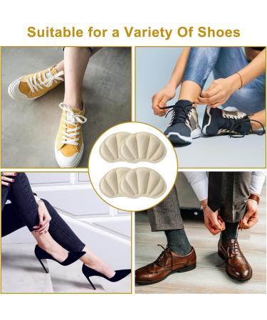 Wllhyf Heel Cushion Inserts - Reusable Self-Adhesive Pads for Comfort in Oversized Shoes - Soft Skin Color - Perfect for Women & Men - Buy Online on GoSupps.com