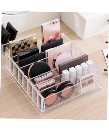 ABOOFAN Cosmetic Storage Box Drawer Divided Palettes Holder Pallet Divided Makeup Holder Household Bracket Transparent 24x23x6.5cm - Buy Online on GoSupps.com