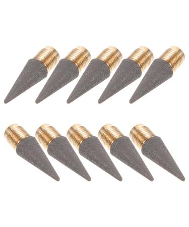 ULTECHNOVO 10pcs Forever Pencil Tips Lightweight Pencils Pencil Replaceable Tips Everlasting Pencil Tips Everlasting Pencil Refill Infinite Pencil Tips Metal Erasable Student Written