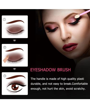 Baluue 100pcs Double Ended Eyeshadow Brush Dual Sides Eyeshadow Double-ended Eyedhadow Brush Eye Shadow Applicator Double-ended Eyeshadow Cosmetic - Buy Online on GoSupps.com