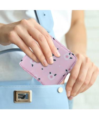 Napkin Storage Bag Period Bag with Zipper for Sanitary Napkin First Period Gifts Tampon Bag Feminine Bag Portable Menstrual Bag for Teen Girls Women Ladies (E1) - Buy Online on GoSupps.com
