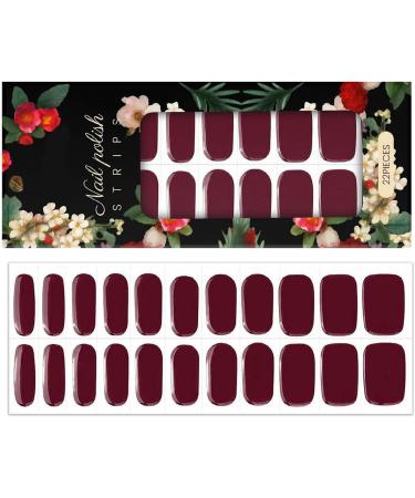  Rrlihjgu Nail Strips | 22 Gel Nail Strips | Waterproof Red Cutouts for Home Manicure Art Autumn and Halloween Decorations - Buy Online on GoSupps.com