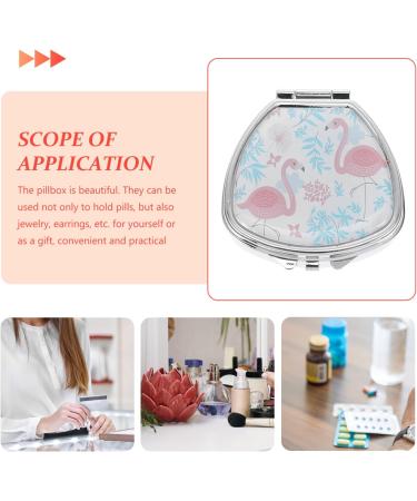 GLEAVI Portable Pill Box - Cute 2-Compartment Travel Medicine Organizer for Purse & Pocket - Decorative Metal Vitamin Case (Swan - Buy Online on GoSupps.com