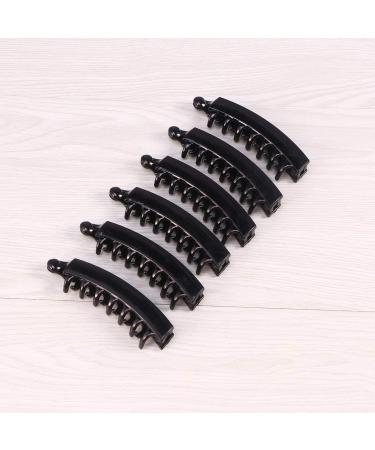 Frcolor Banana Hair Clip Ponytail Holder for Women & Girls - 6 Black Hair Accessories | Shop Internationally - Buy Online on GoSupps.com