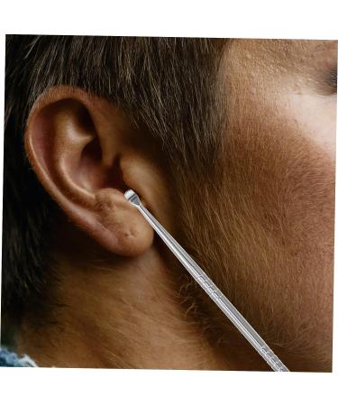 Lurrose 12 Pcs Auricular Point Probe Pen Massage Tools Set for Ear Cleaning and Massage - Silver - 12.5x0.3x0.3cm - Buy Online on GoSupps.com