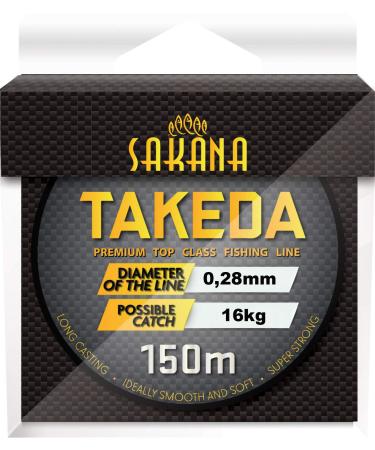 York Fitness Fishing Line SAKANA TAKEDA 0.14-0.40mm 150m Spool Monofilament 0.03 /m 0.30mm
