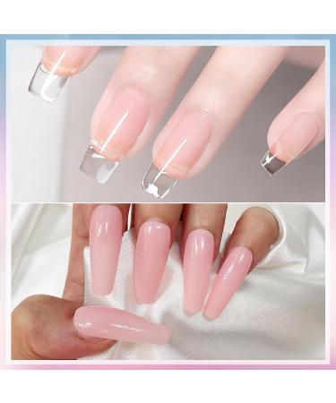 Lofuanna Dip Powder Nail Kit - Clear & Pink 30g Starter Set | Base & Top Coat, Activator | No UV/LED Needed | Easy Apply Nail Art Manicure Set for Beginners - Buy Online on GoSupps.com