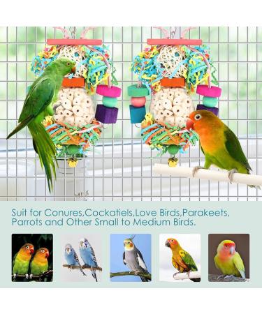 Bbjinronjy Bird Toys for Hanging | Natural Soft Sola Ball for Parrots Budgies & Small Birds - Buy Online on GoSupps.com