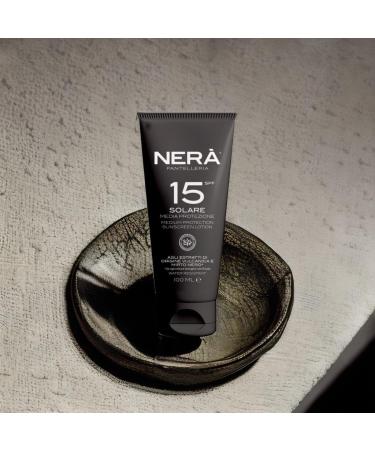 NERA Pantelleria SunShield SPF 15 Emollient Sun Protection Lotion 100ml: Medium Protection Water-Resistant Nourishing Vitamin Enriched Anti-Aging. Complete UVA/UVB Defense Sunscreen Lotion - Buy Online on GoSupps.com