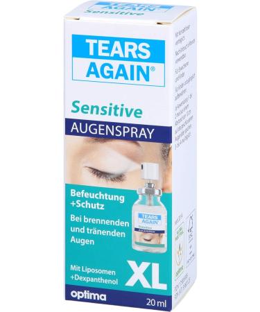 TEARS AGAIN Sensitive XL Eye Spray 20ml for Burning & Watery Eyes | Fast International Shipping - Buy Online on GoSupps.com