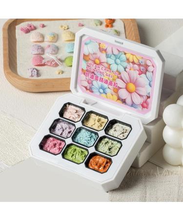 Solid Gel - 9 Colors Gel Manicure Palette | Glue French Tips For Home Manicure Extension For Women Girls Makeup Bride - Buy Online on GoSupps.com
