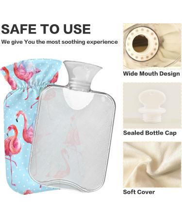 Buy Naanle Flamingos Ballet Dancer Hot Water Bottle 2L - Large Transparent Bottle for Bed | Hand Warmers Pain Relief & Heat Therapy - Buy Online on GoSupps.com